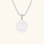 オリジナル スモール シルバー / ホワイト セント クリストファー ネックレス :GET BACK NECKLACES ゲット バック ネックレスズ