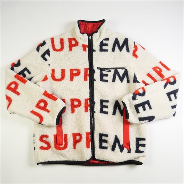 早い者勝ち 18aw supreme logo fleece jacket Mメンズ