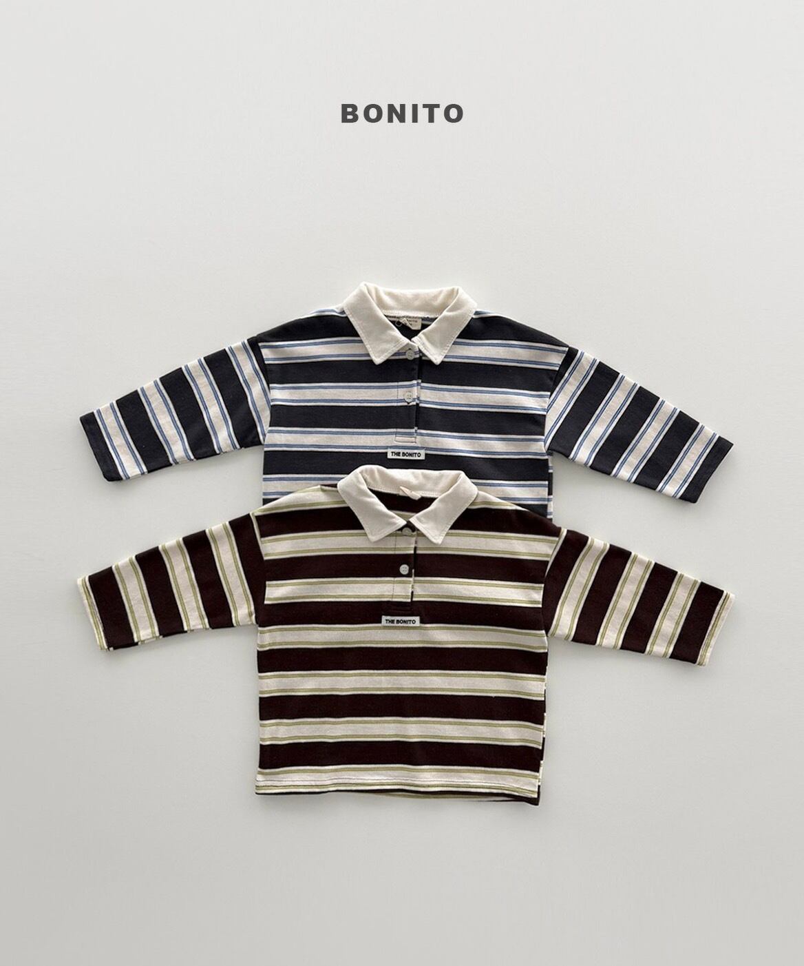 【予約/送料無料】bonito / ストライプカラーT