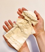 天使赤ちゃんの服SSサイズ（体重20ー150g）きなり・フリルレース