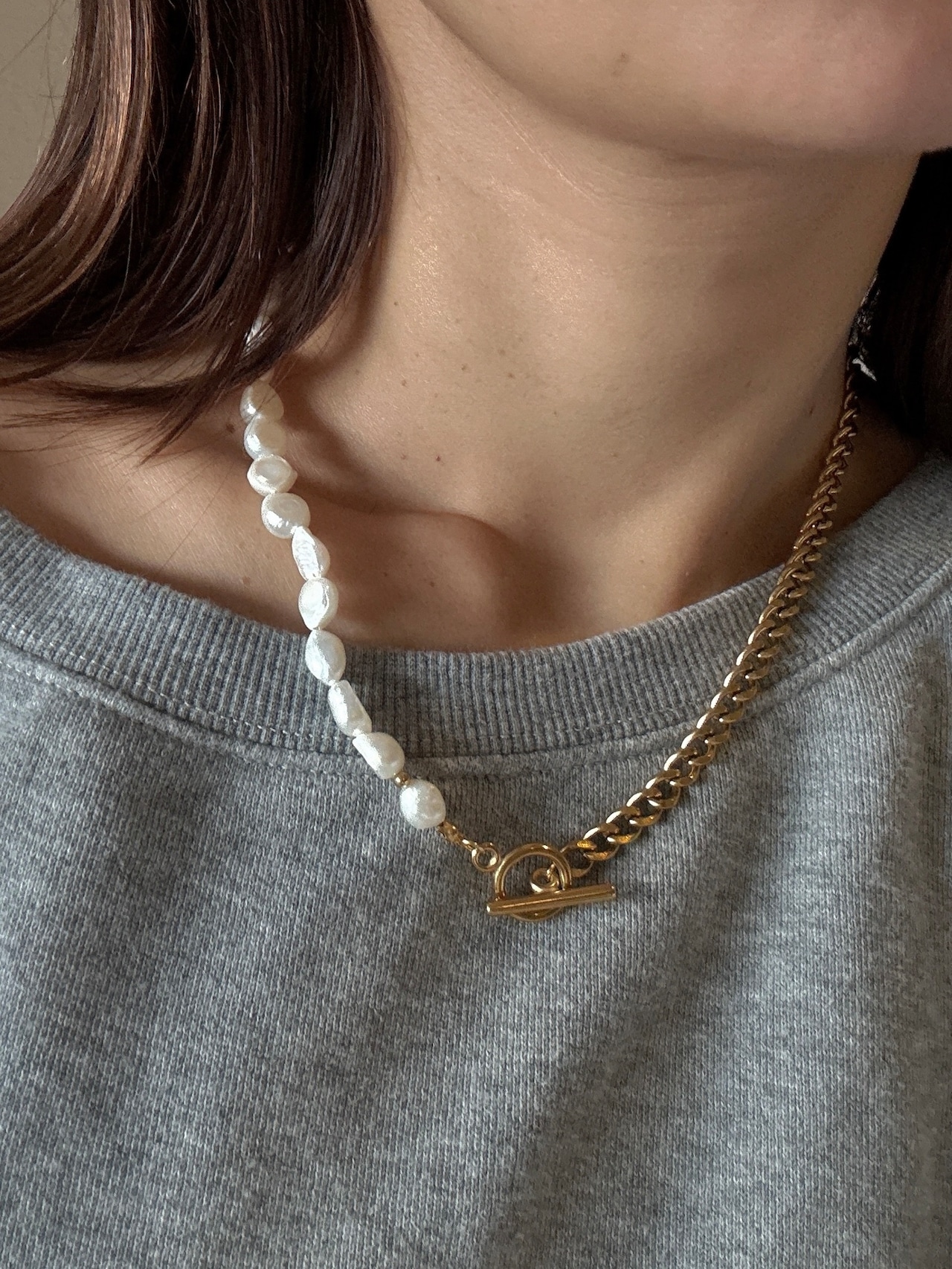 twist pearl necklace