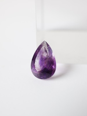 Goethite in Amethyst Faceted - b02