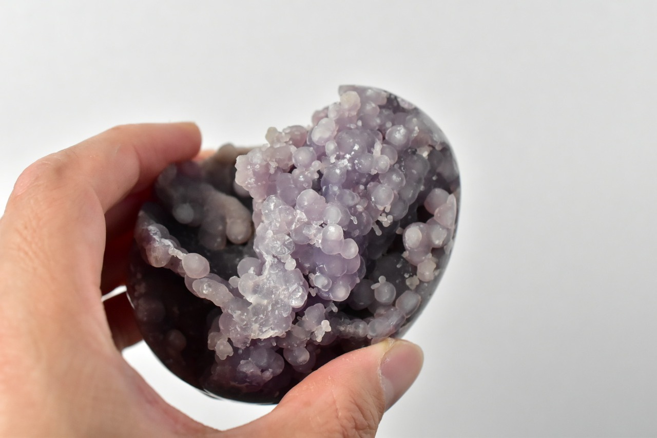 Grape Agate Egg Shape