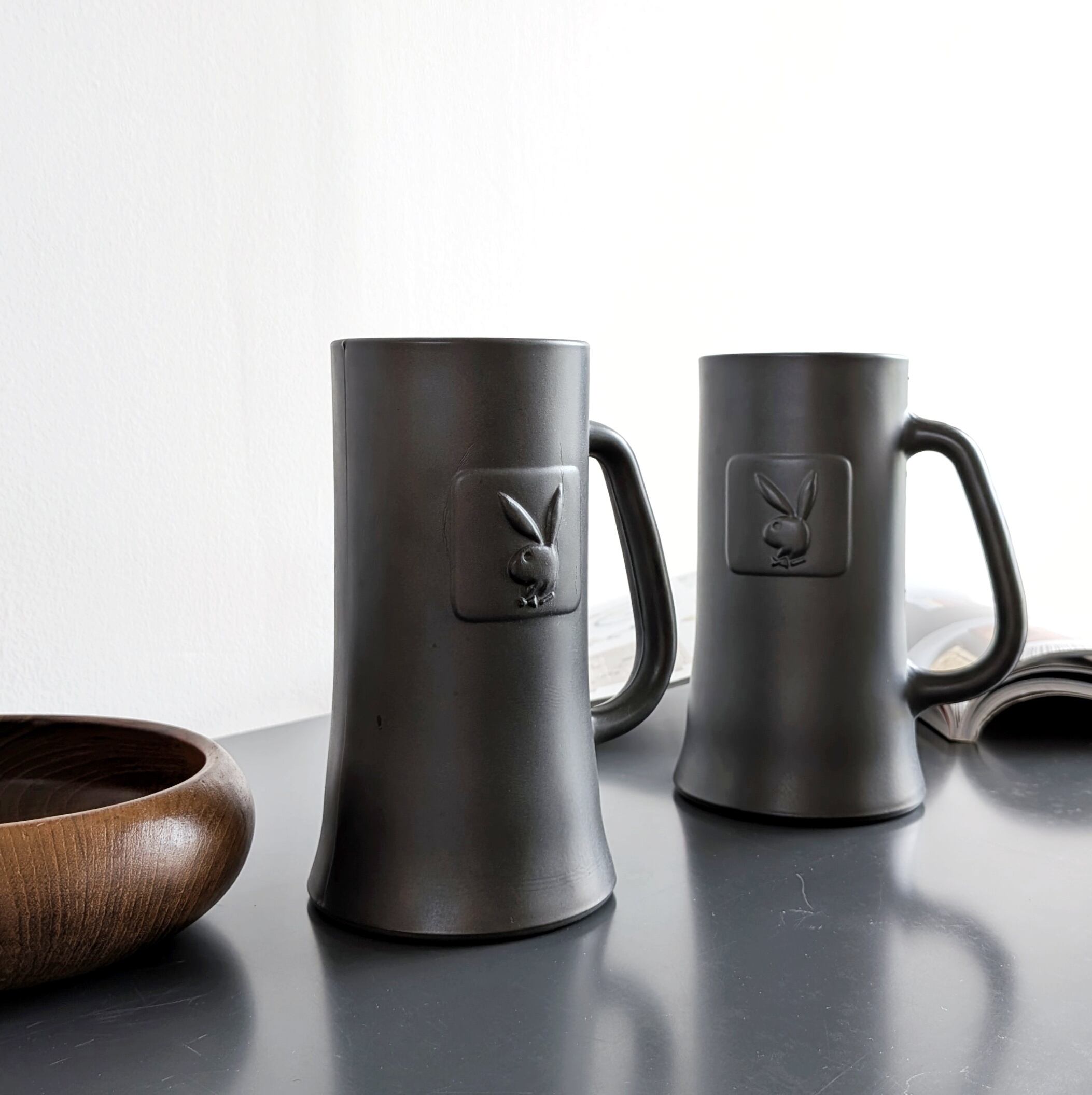 PLAYBOY Vintage Black Glass Beer プレイボーイ ヴィンテージ