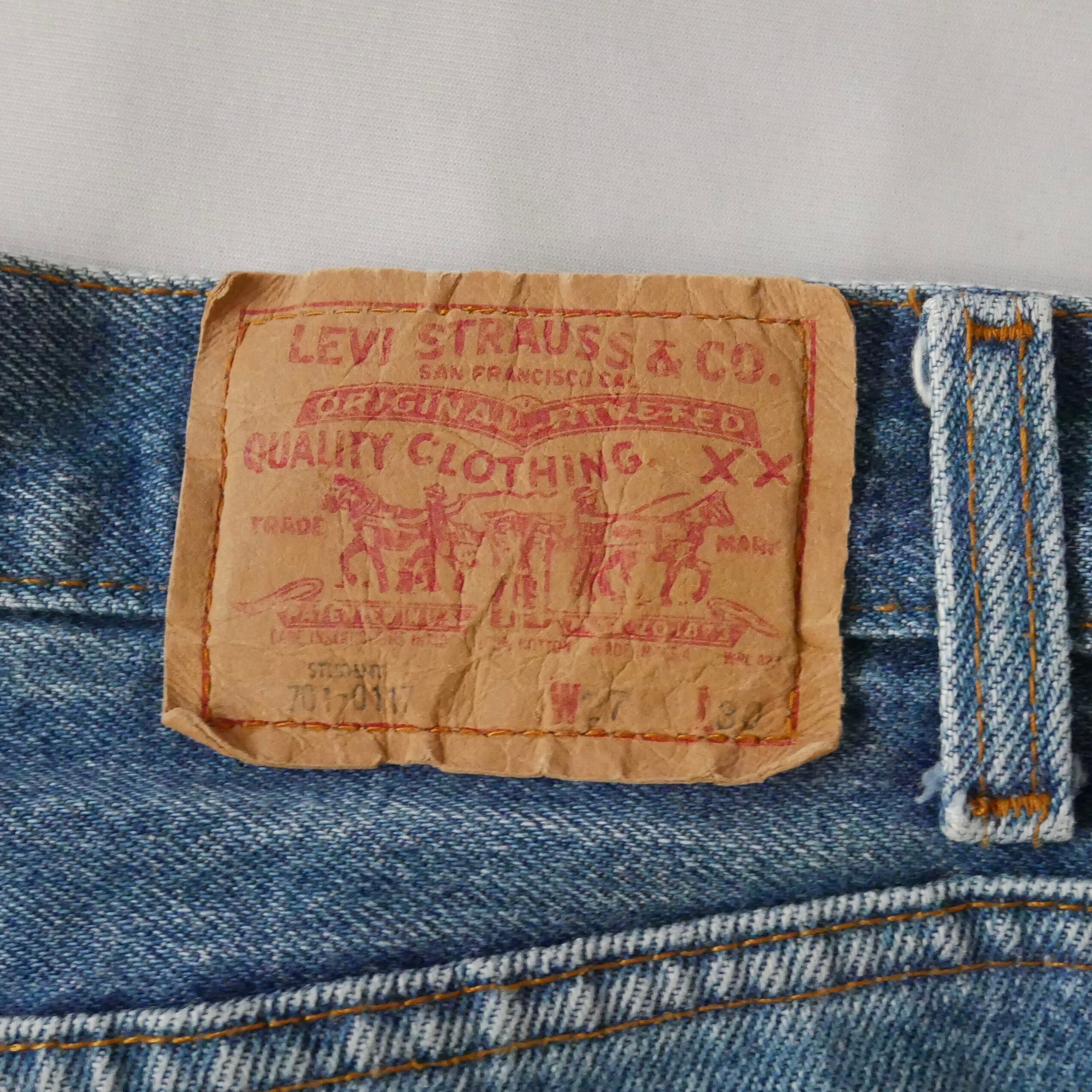 Made in USA 80s Levi's 701 studet denim pant アメリカ製 Made in USA 80s Levi's 701 studet denim pant アメリカ製