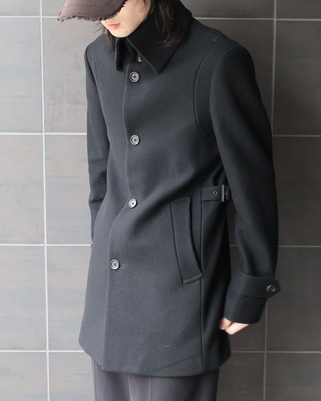 Standing collar wool jacket