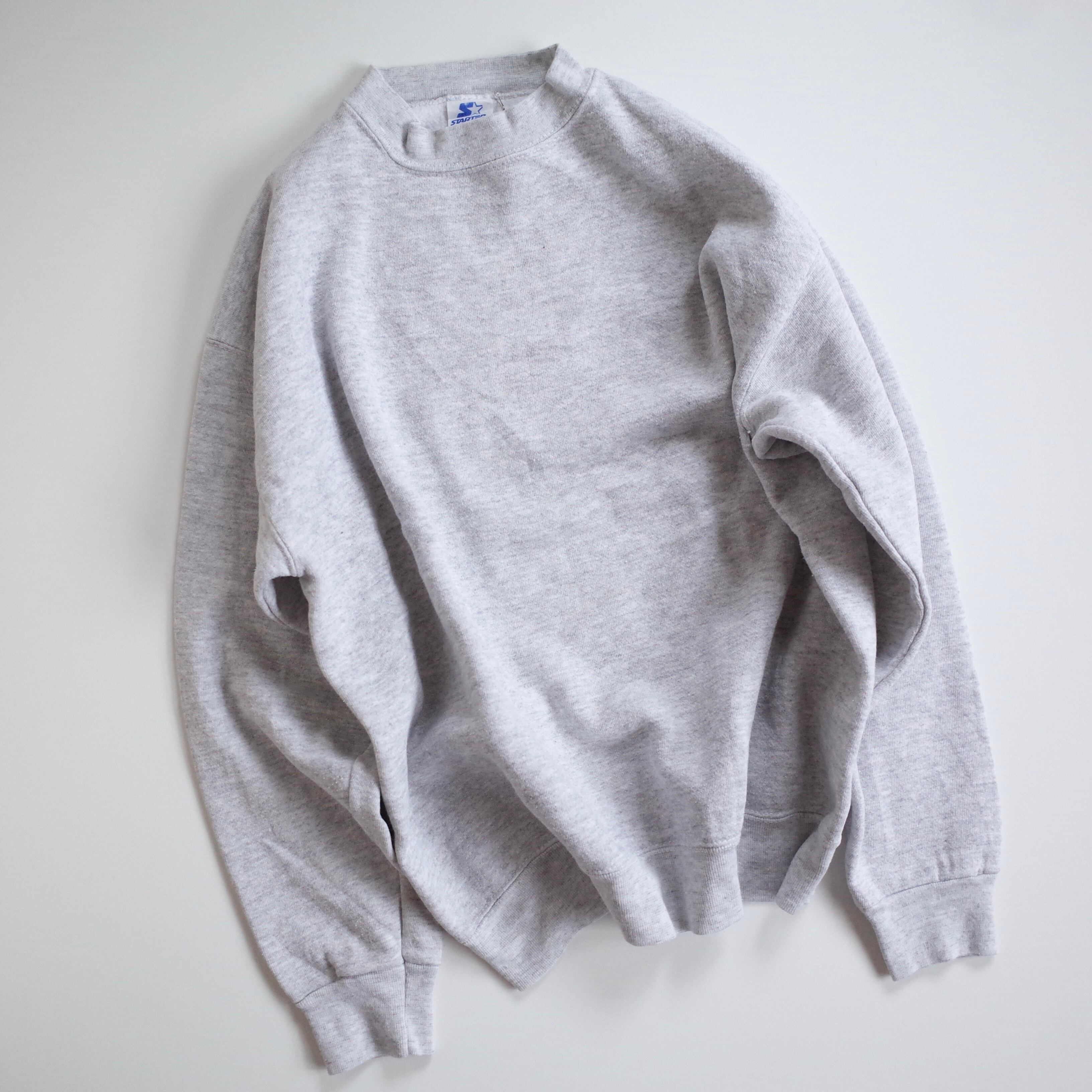 80-90s STARTER plain sweat "heather gray"
