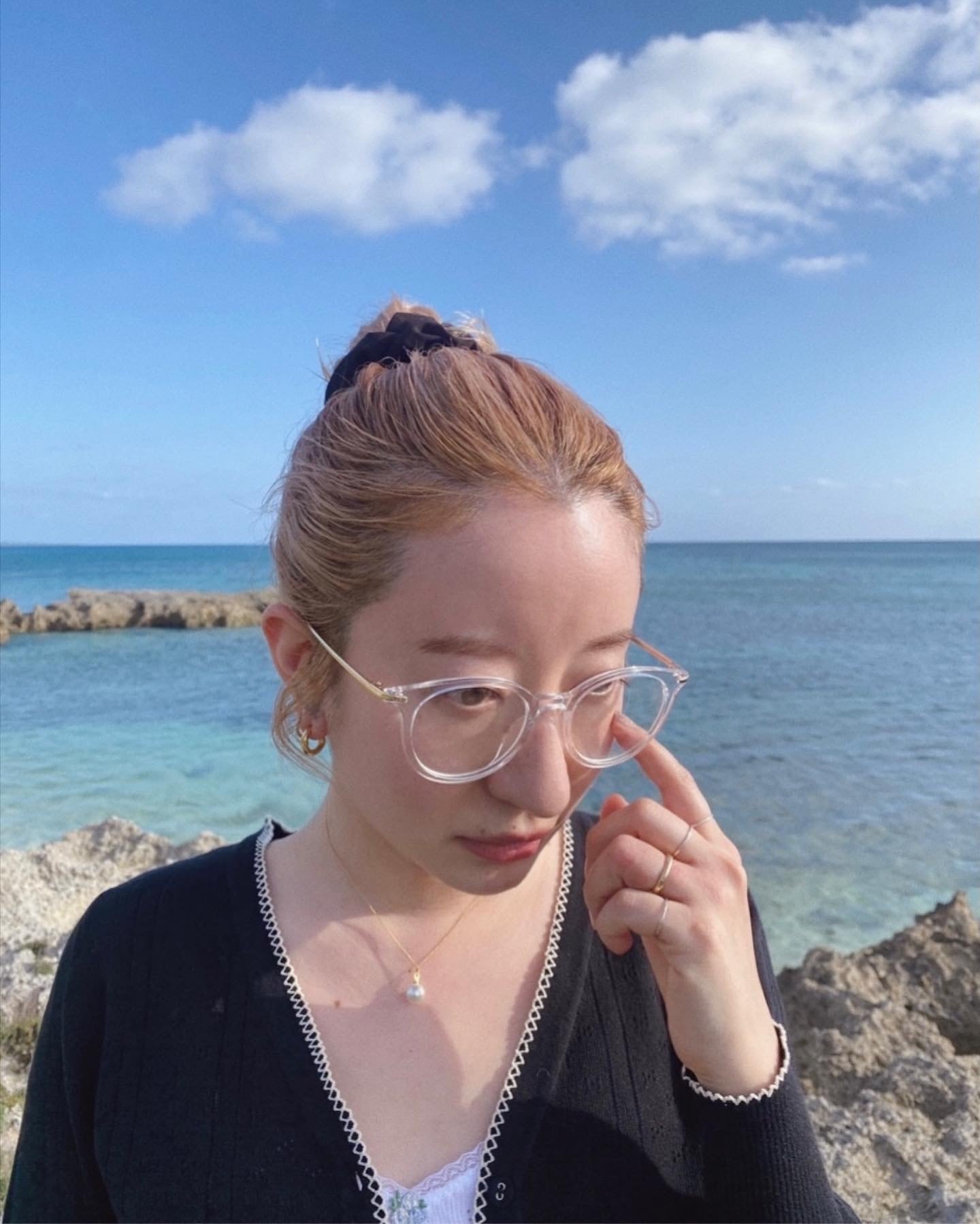 MEME vintage クリアサングラス MEME clear sunglasses ミームヴィンテージ クリアサングラスの通販 by