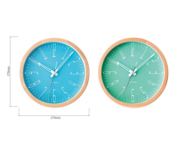 KATOMOKU muku clock 21 ライトブルー km-141LB 掛け時計 | 加藤木工