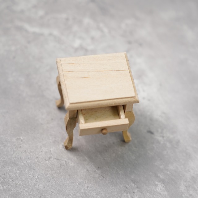 020-30150　ミニチュア家具　＊1/12サイズ＊　cabinet&shelf　ベッドサイドテーブル