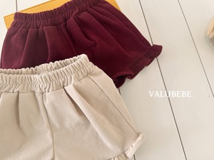 【予約/特典】valu bebe / golden ruffle shorts
