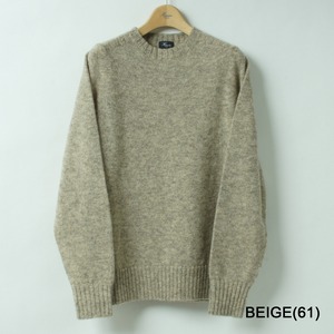 ハリス HARRISS SEANWOOLシェットランドウールクルーネックニット(HN222-02401)全5色