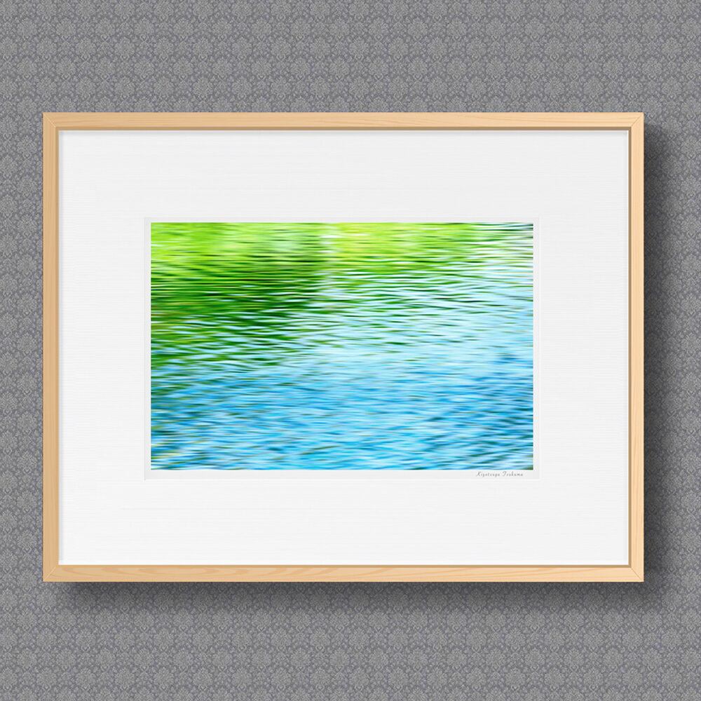 円池茂、【新緑のサンジェルマンデプレ】、希少な大判額装用画集より 円池茂、【新緑のサンジェルマンデプレ】、希少な大判額装用画集より