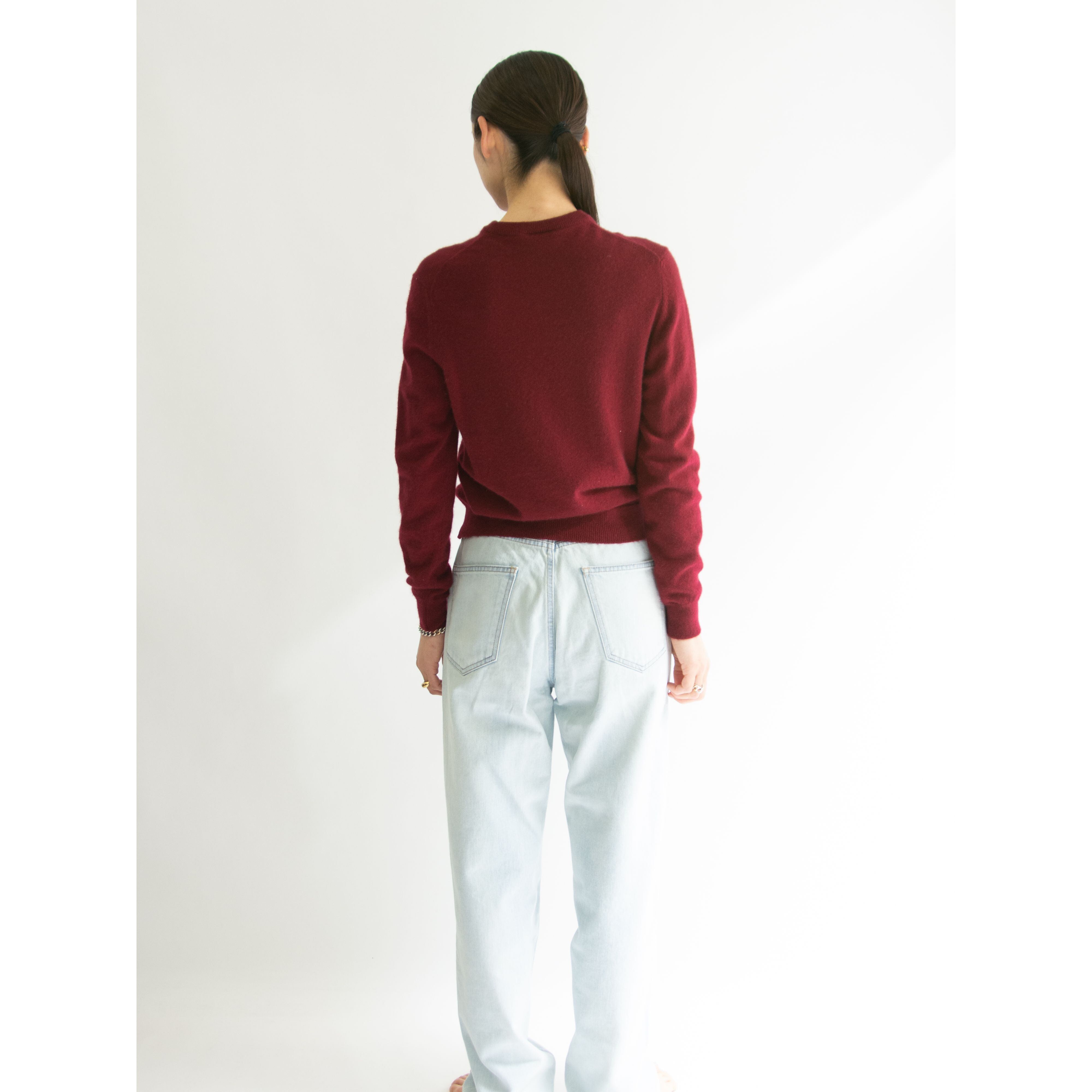 【Unknown Brand】Made in England 100% Cashmere Crew Neck Sweater（英国製 カシミヤクルーネックセーター ニットプルオーバー）
