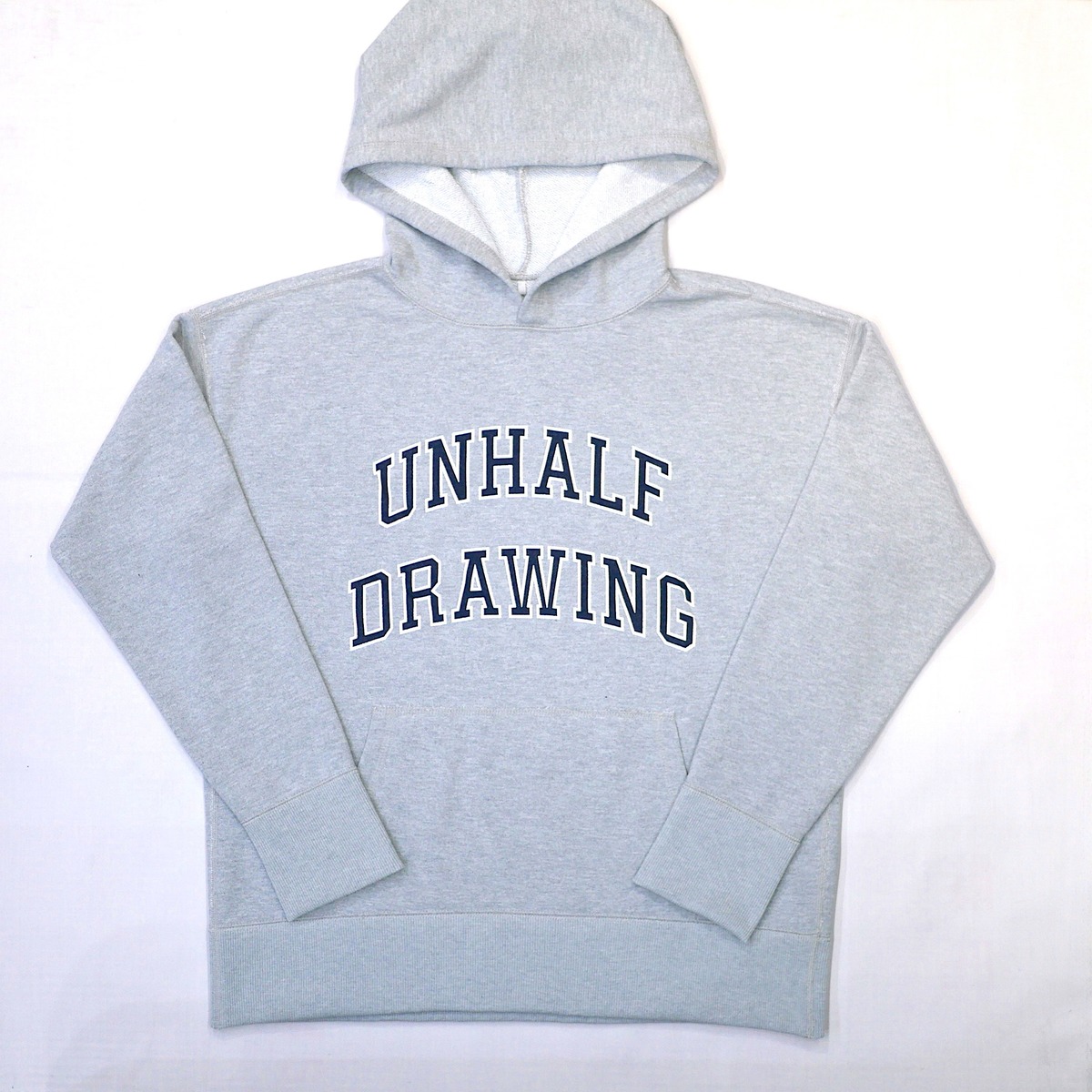 UNHALF DRAWING / LONG SLEEVE HOODIE（COLLEGE LOGO） | st. valley 