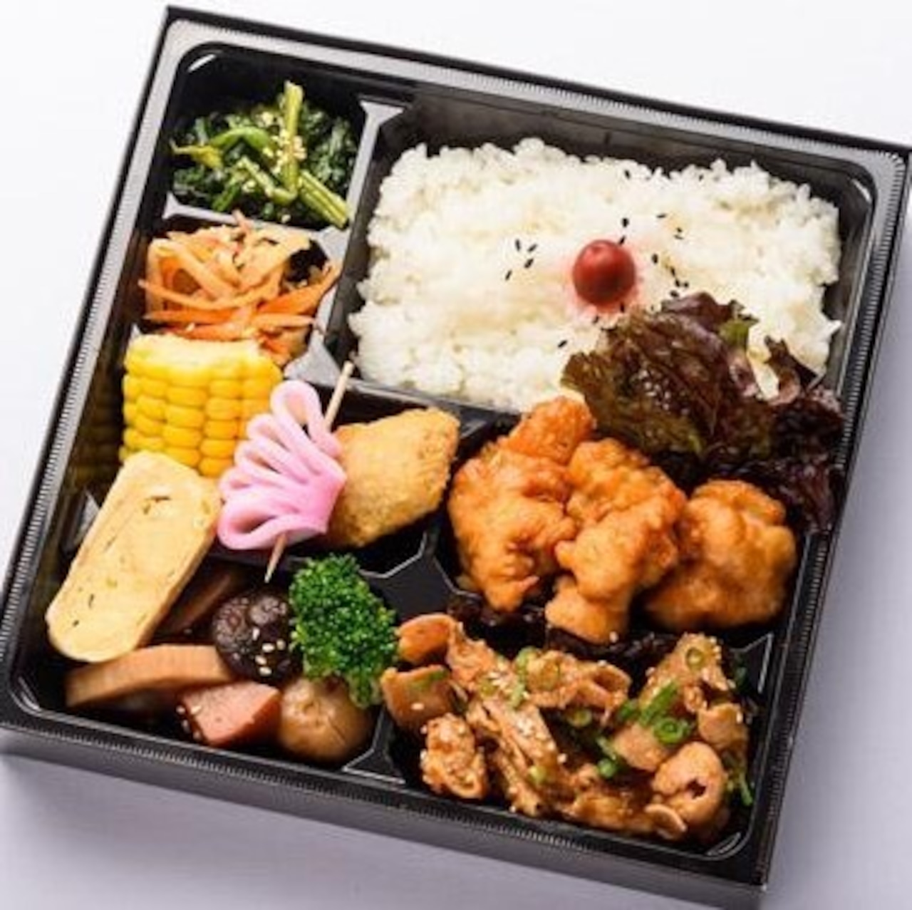 唐揚げ×プルコギ(牛肉)弁当