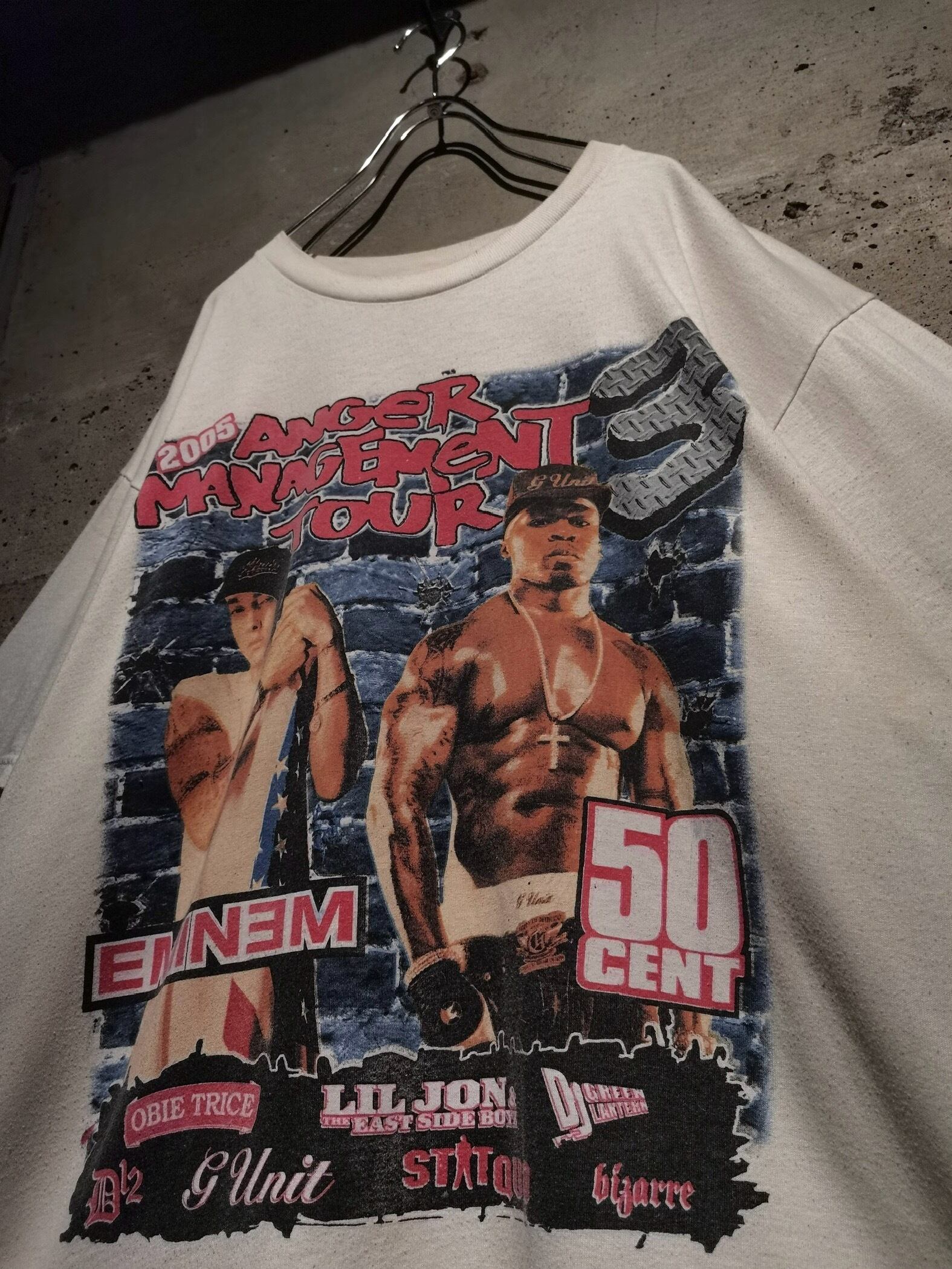 Eminem エミネム　50cent d12 obie triceTシャツ Vintage Eminem 50 Cent D12 Obie Trice the Anger Management