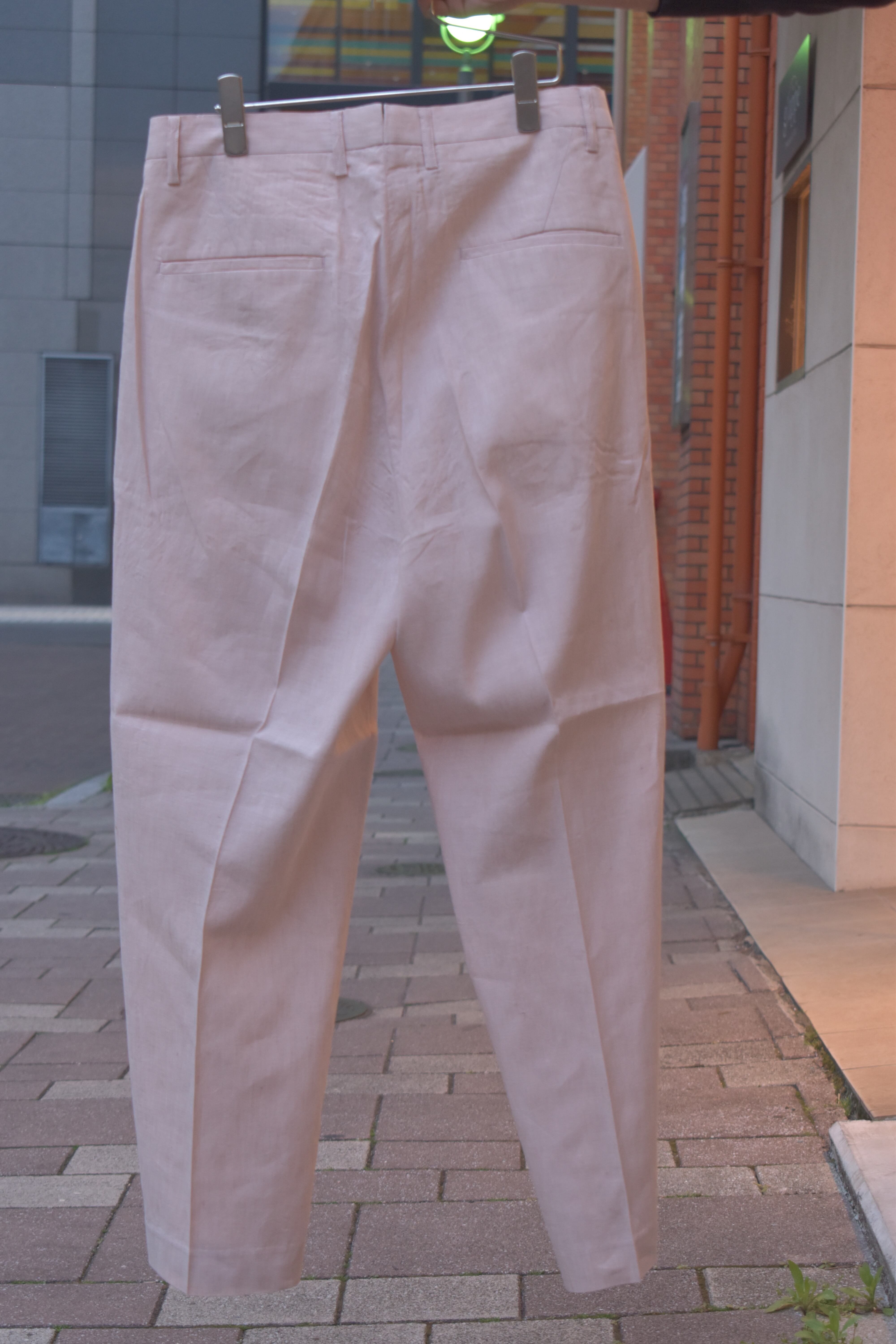 【Phlannèl】American Sea Island Linen 2tuck Trousers | theater 