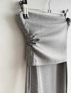 【新作5%OFF・3日間】Side-Shirring Stretch Skirt_3colors