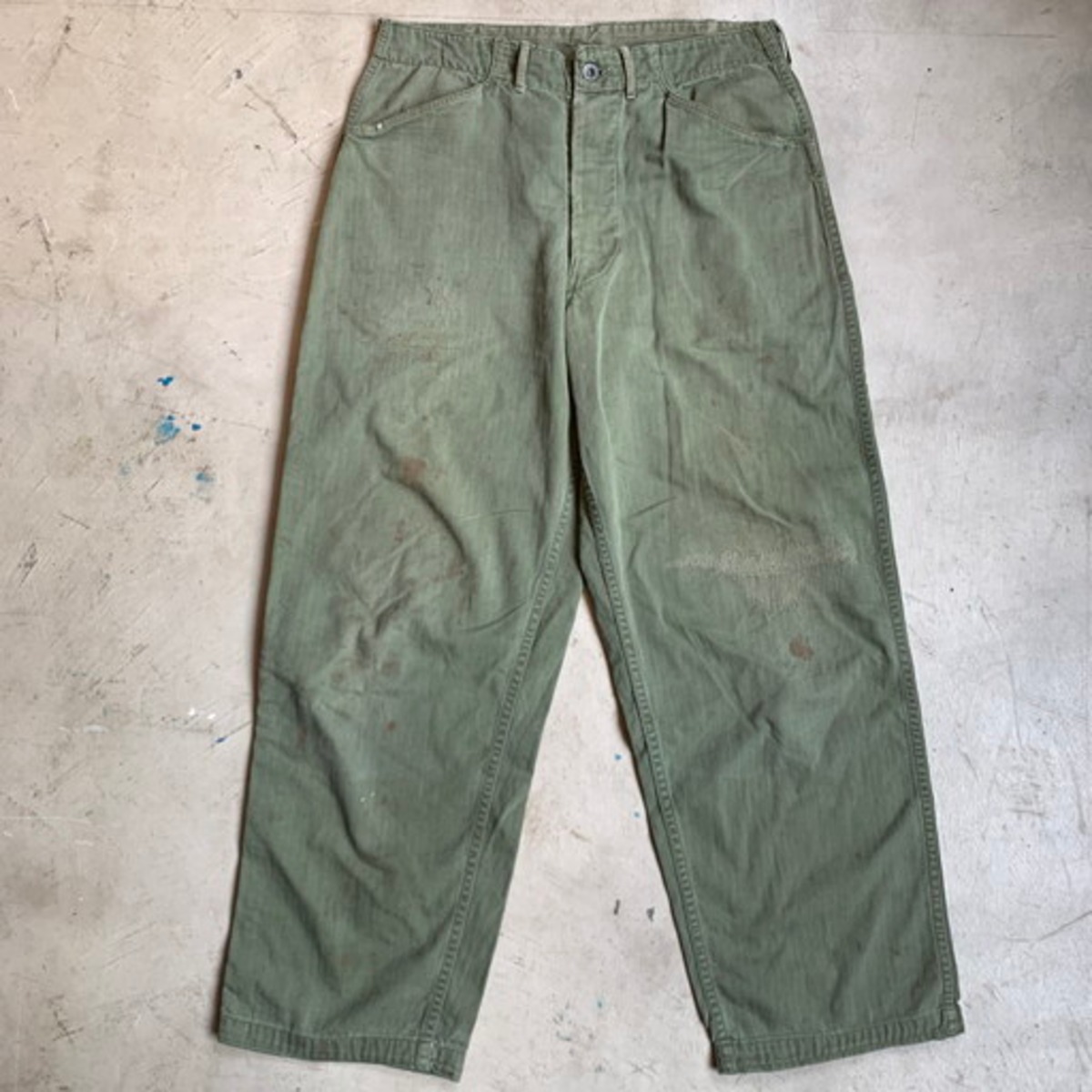 希少40s USN us navyオールイン44月桂樹ボタン ダブルニー大戦 40s 