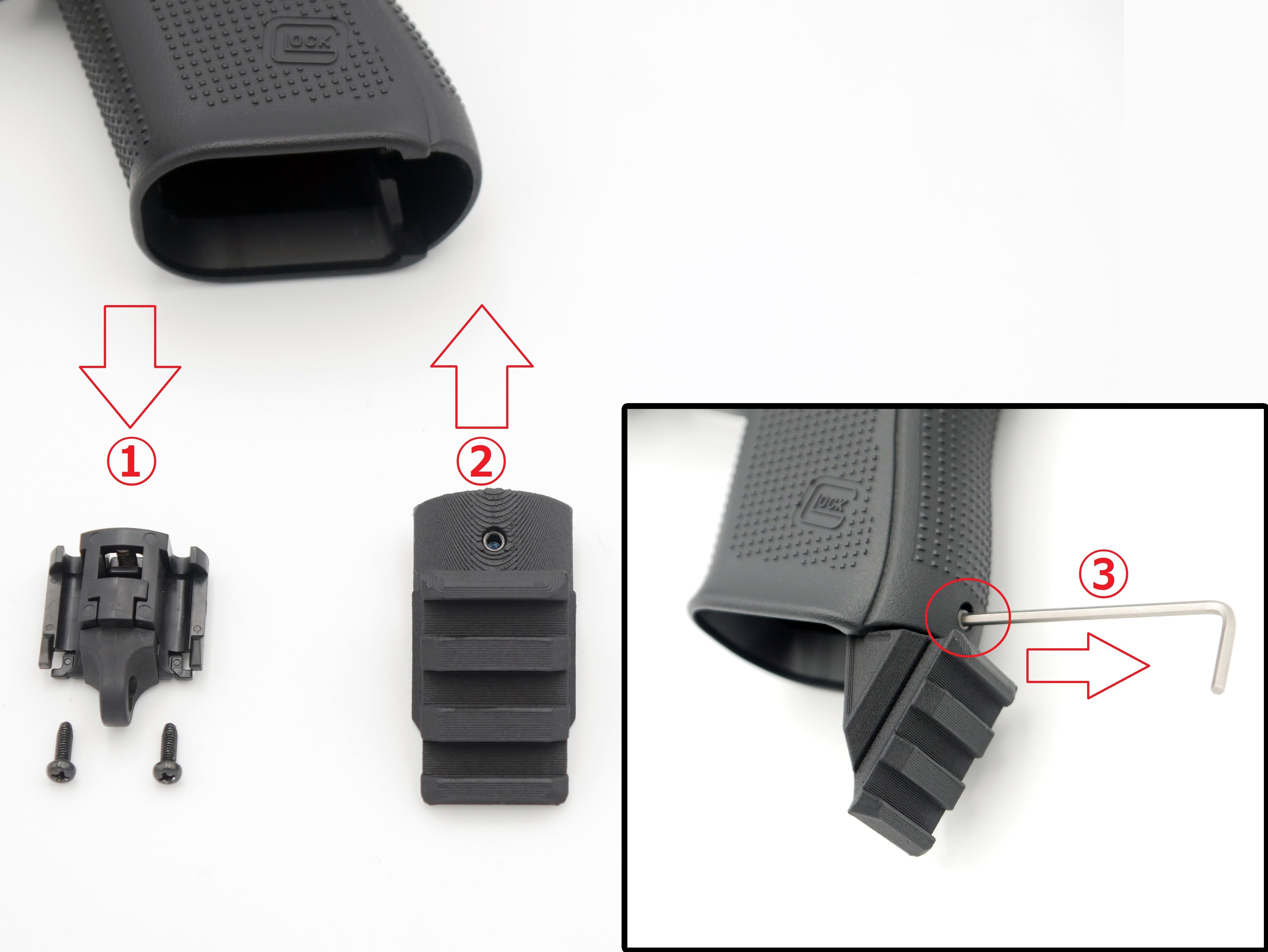 専用　まとめ① 東京マルイ G17/G19 Gen5 MOS対応 20mmストックアダプター | F&F GunParts
