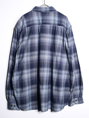 "Carhartt" over silhouette ombre check shirt