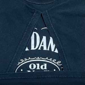 【GILDAN】企業系 Jack Daniel's XL ビッグサイズ ロゴ プリント Tシャツ ジャックダニエル ウイスキー WHISKEY 半袖 夏物 黒t US古着