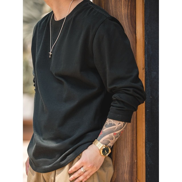 ラウンドネックインナー長袖Tシャツ 225052