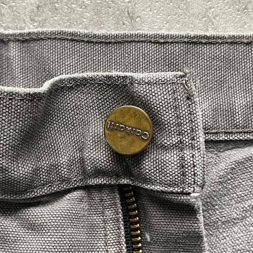襤褸 USA生地製 グレー ダブルニー Carhartt B136 35×30 詳細写真8