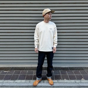 （ CREAM ）GOOD BYE & HELLO BIG SILHOUETTE LONG SLEEVE TEE