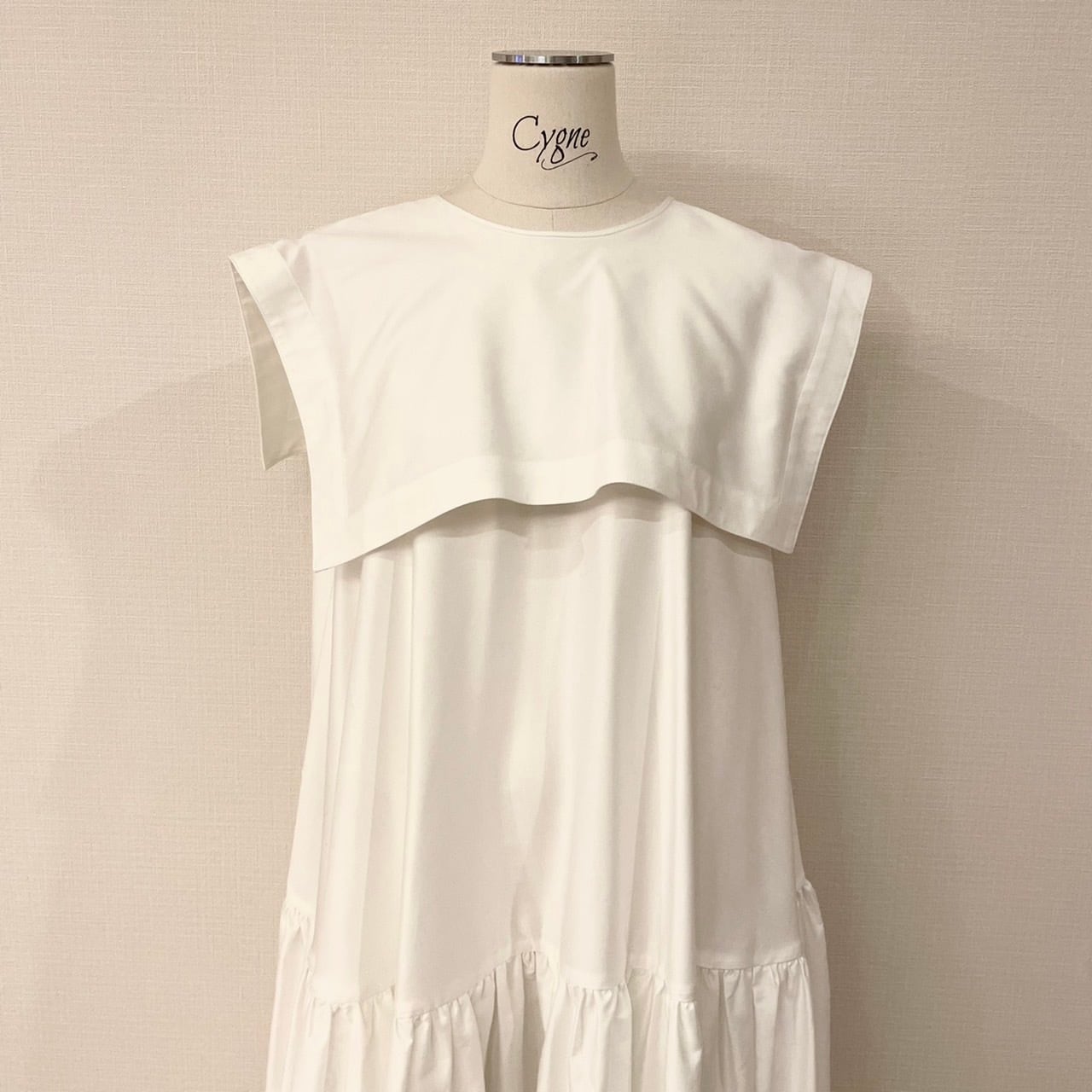 セーラーワンピース seicochan ホワイト | Cygne 