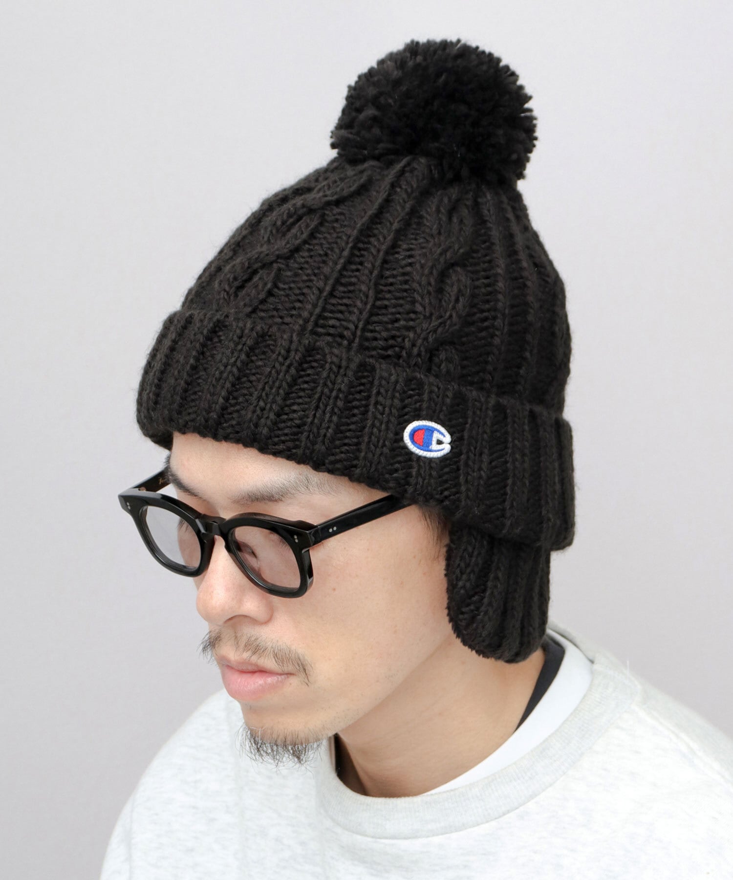 HYK-116 チャンピオン Champion ニット帽 メンズ レディース 耳当て