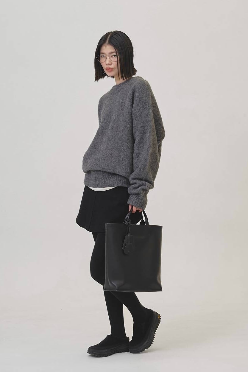 TODAYFUL Useful Leather Bag (L) ユーズフルレザーバッグ Black