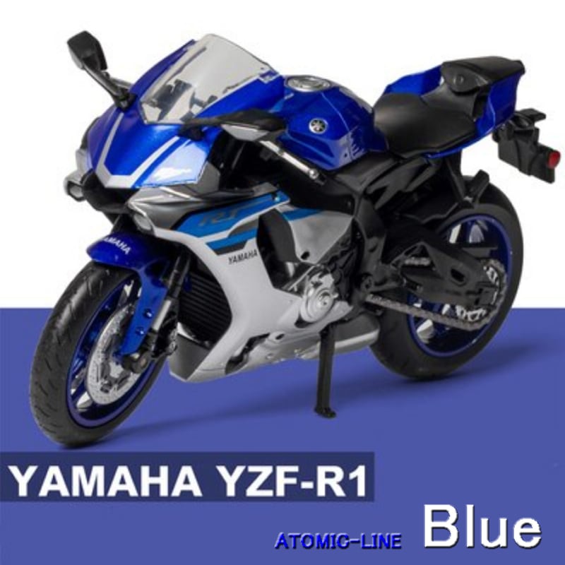 1/12 ヤマハ YZF-R1 ミニカー 全4色 バイク 合金モデル 模型 ジオラマ