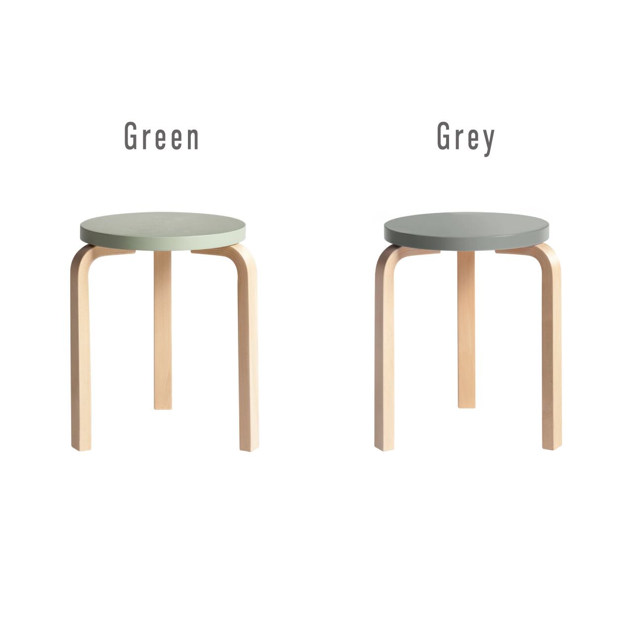 スツール 60 / グレー ラッカー / Stool 60 / grey lacquer / 3本脚