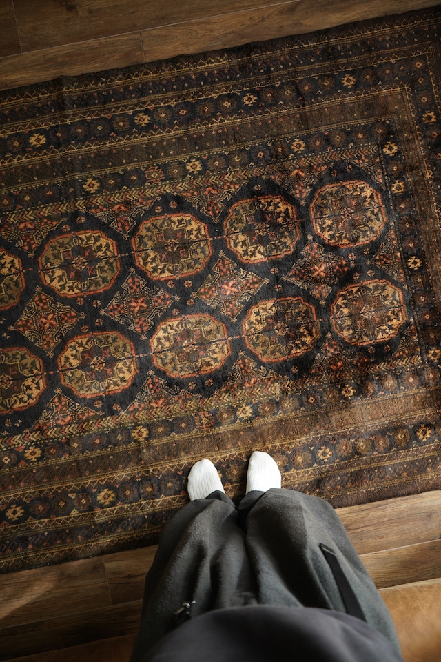 【998】Vintage Afghan Madad khani Baluch rug 1960's