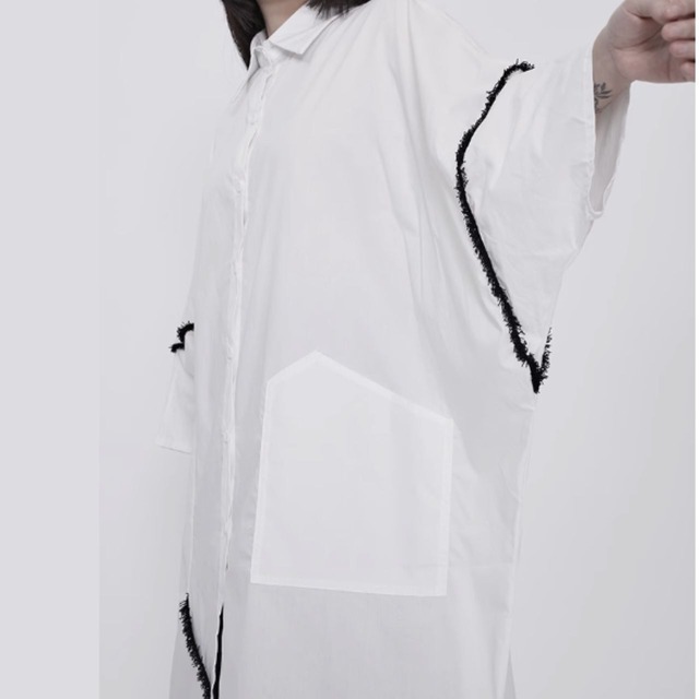 Big silhouette shirt dress C0644