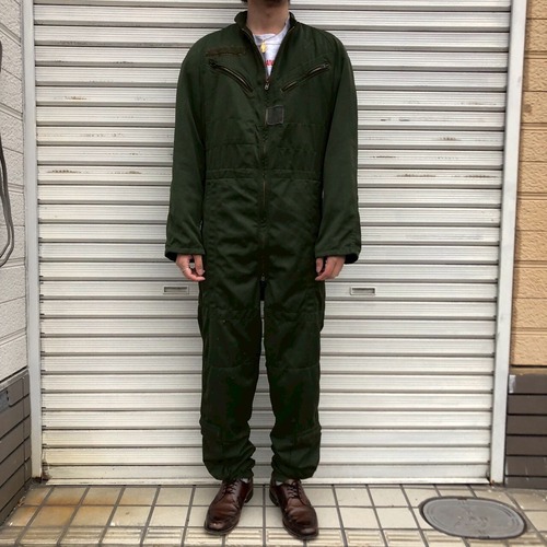 70s French Army フランス軍 空軍 実物 フライトスーツ つなぎ オールインワン ミリタリー ワーク メカニック オーバーオール 60s USAF