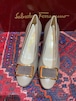 .Salvatore Ferragamo GRECA LOGO LEATHER  PUMPS MADE IN ITALY/サルヴァトーレフェラガモロゴレザーパンプス 2000000050119