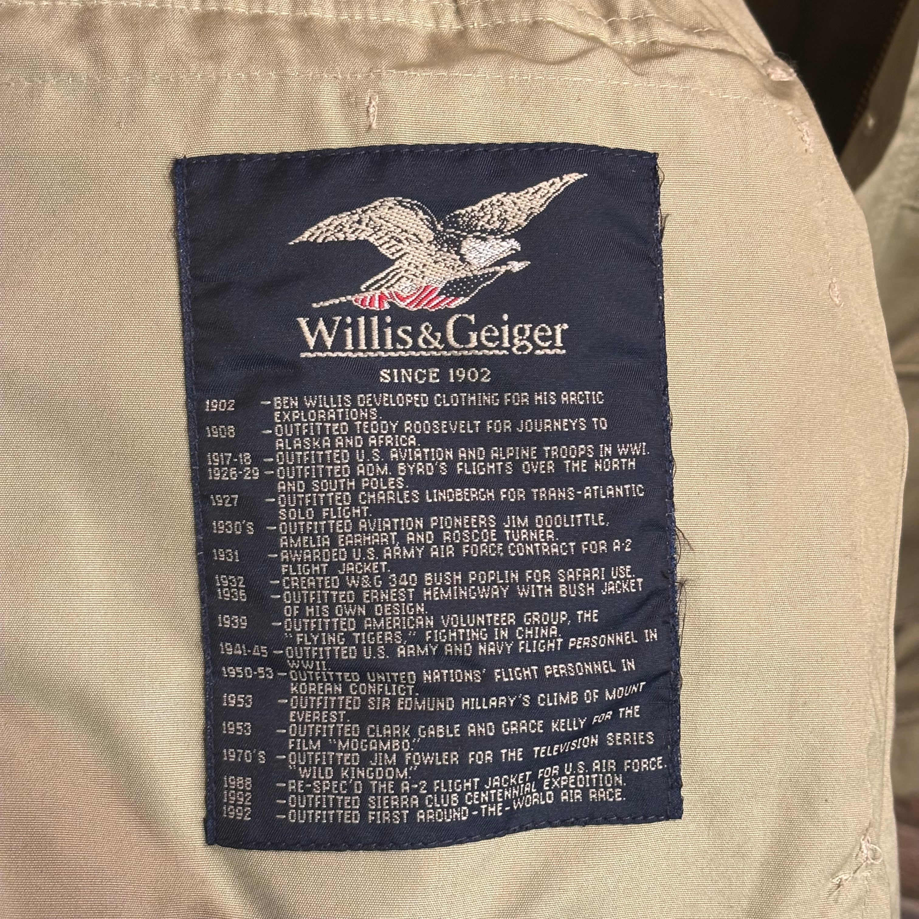 Willis&Geiger サイズM(大きめ) USA製 ベスト フォトグラファー