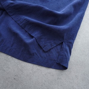 Tommy Bahama Silk open-collar shirt blue [XL] 古着