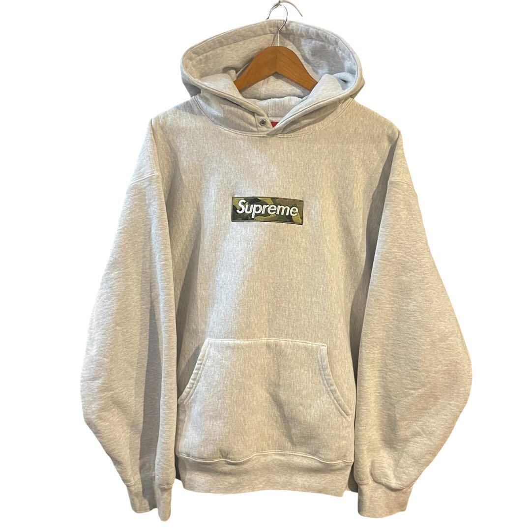 NIGO着用 Supreme ボックスロゴパーカー グレー 23FW カモフラ 〆 NIGO着用 Supreme ボックスロゴパーカー グレー 23FW カモフラ | LOTUS