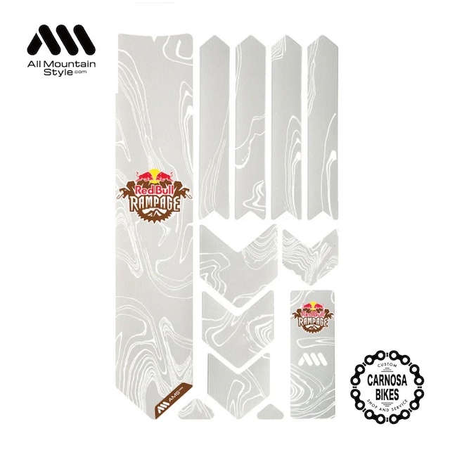 【ALL MOUNTAIN STYLE】AMS × Red Bull Rampage Frame Guard Extra [レッドブルランページ フレームガード エクストラ] Ridgeline White