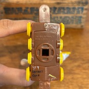 M&M's クリスマス・トレイン・トッパー サーカストレイン 列車 機関車 ブルー ミールトイ エムアンドエムズ MU-287
