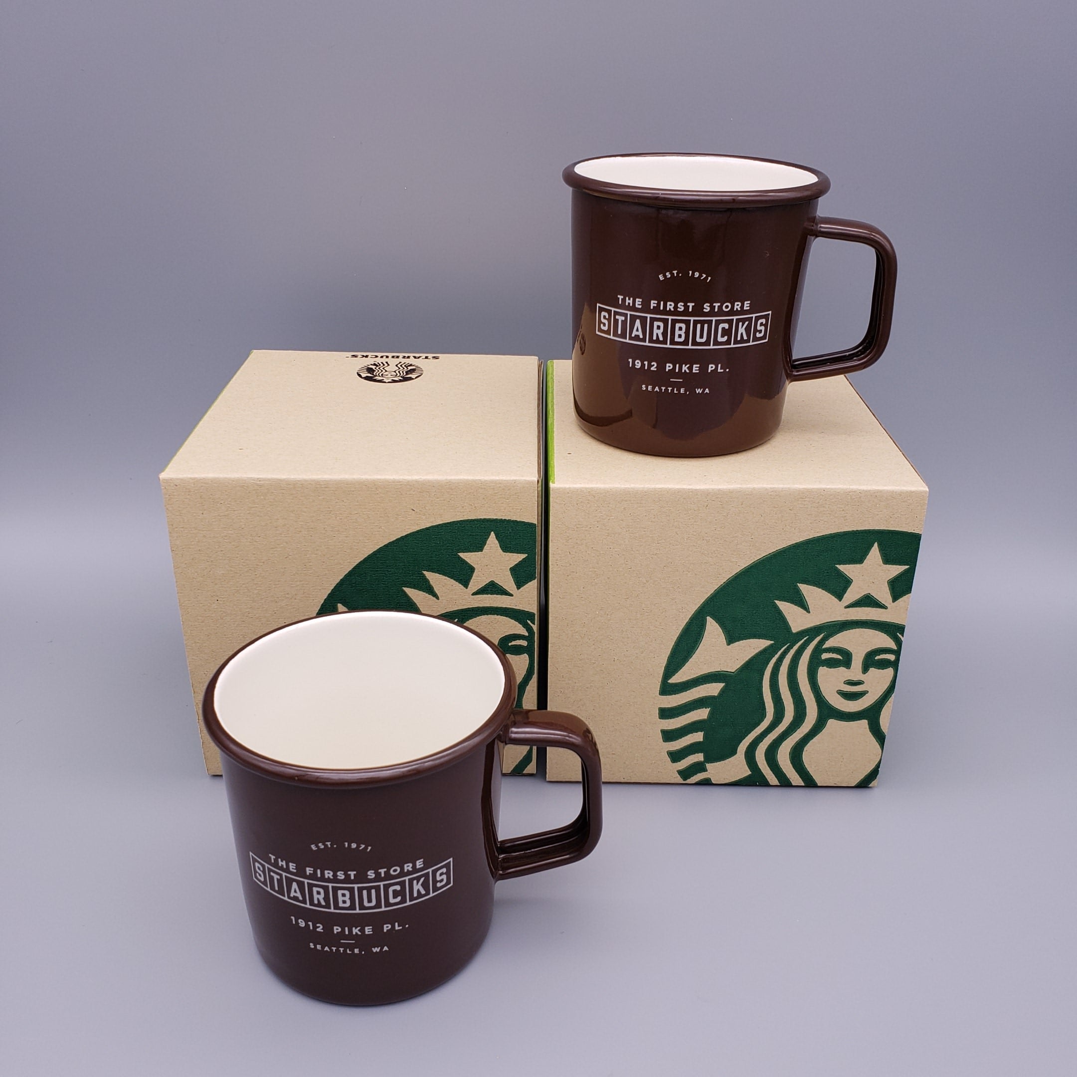 Starbucks　スターバックス　シアトル1号店限定マグカップ　３点セット