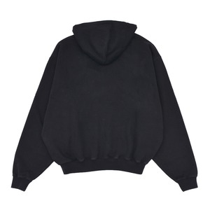 【VETEMENTS】EMBROIDERED FRONT ZIP-UP HOODIE