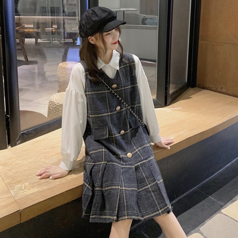 オータムウィンタースカート スタイルドレス 秋物 冬物 YY-ファッション22855140075