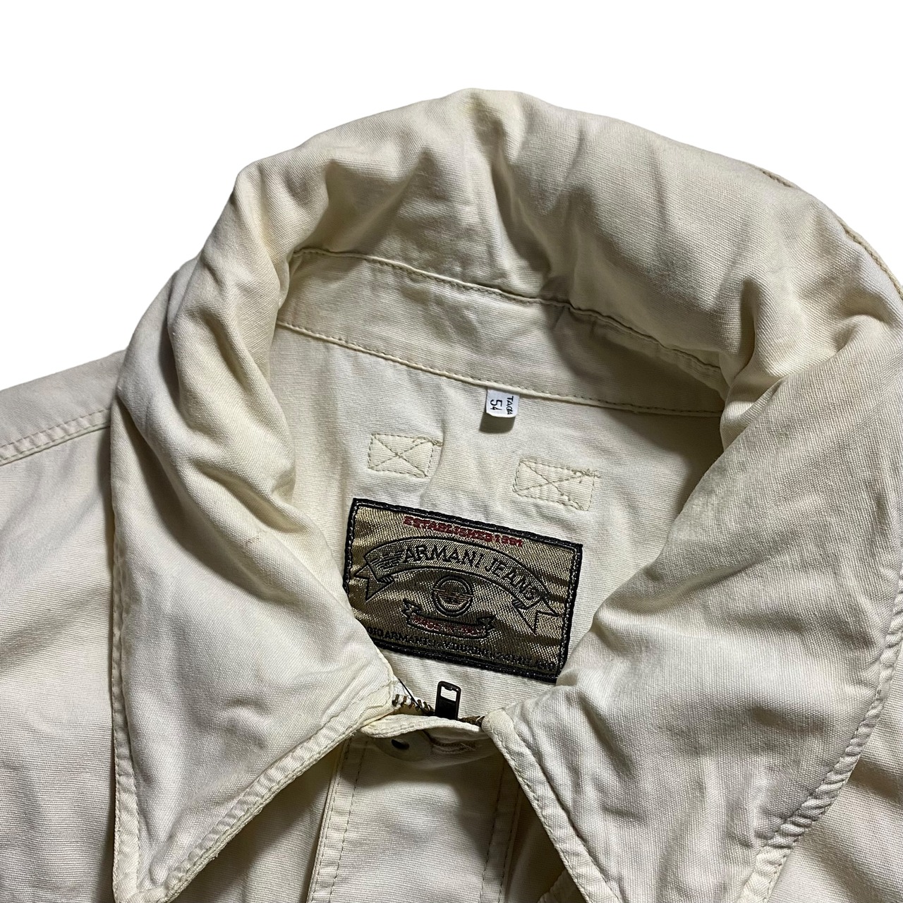 archive ARMANI JEANS white duck sailing jacket