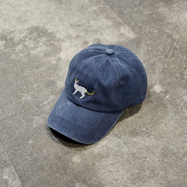 cat embroidery fade 6 panel cap