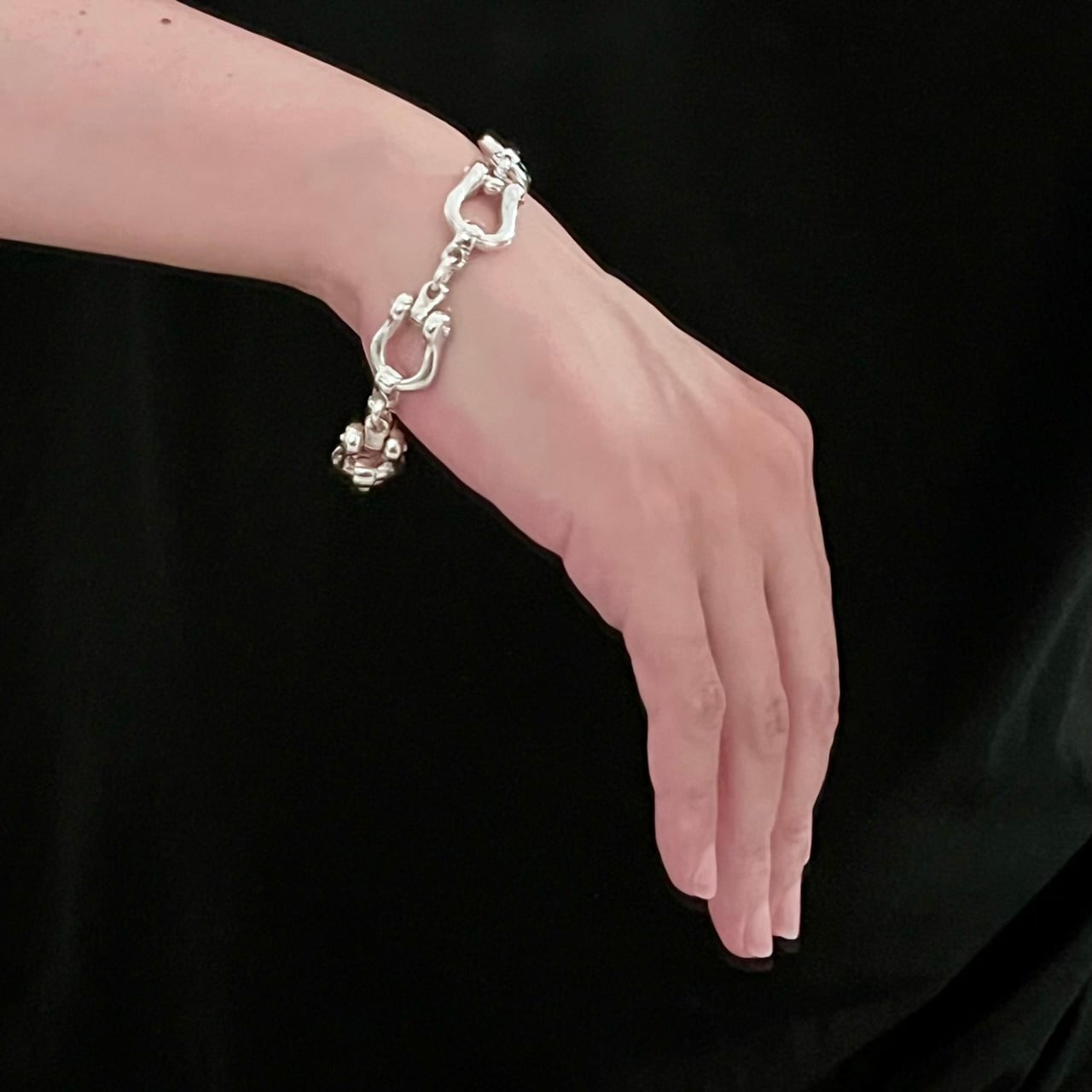 VINTAGE TIFFANY & CO. Stirrup Link Bracelet Sterling Silver